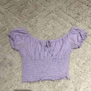 Purple Crop Top